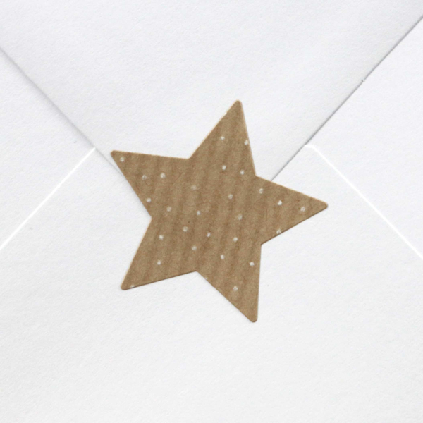 Kleberset Sterne aus Kraftpapier *