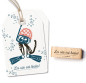 Preview: Holzstempel La vie est belle