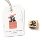Preview: Holzstempel Hundekopf Hervé