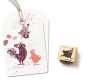Preview: Holzstempel rennendes Huhn Cosima