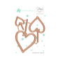 Preview: Stanzschablonen-Set Anhänger Herzen