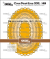 Preview: Stanzschablonen-Set Oval mit Rosettenmuster *