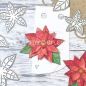 Preview: Stanzschablonen-Set Weihnachtsstern klein