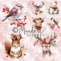 Preview: Designpapier tierische Winterzeit