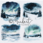 Preview: Designpapier Winterlandschaft