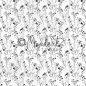 Preview: Designpapier Floral schwarz-weiss