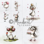 Preview: Designpapier niedliche Partytiere