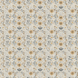Preview: Designpapier Skandi Blumen senfgelb