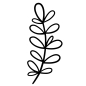 Preview: Holzstempel Mini Zweig