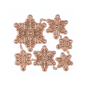 Preview: Stanzschablonen-Set Funkelanhänger Schneeflocken-Mix