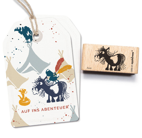Holzstempel Shetlandpony Juan
