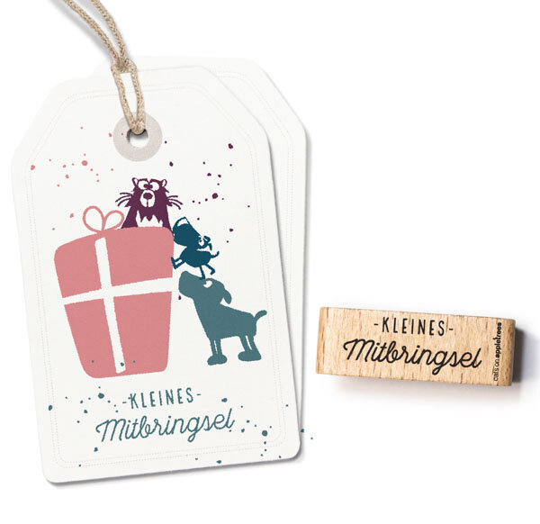 Holzstempel kleines Mitbringsel 5