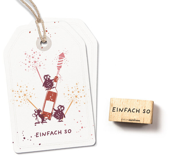 Holzstempel Einfach so