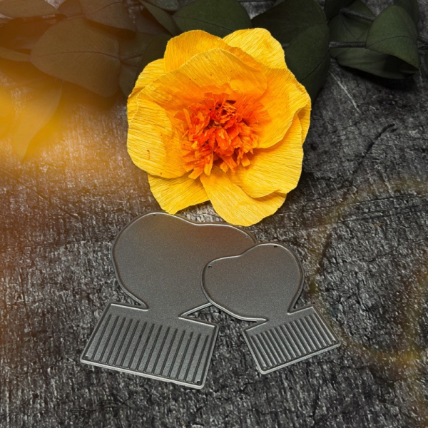 Stanzschablone für Kreppblumen Grösse Mini und S (Nr. 499)