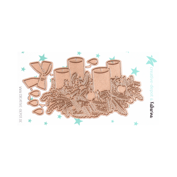 Stanzschablonen-Set Adventskranz