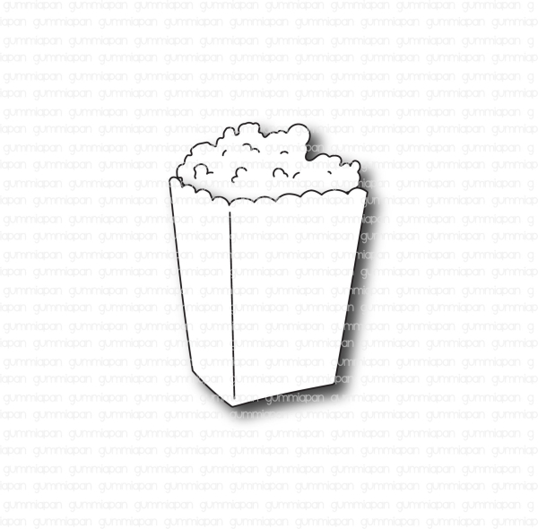 Stanzschablone Popcorn