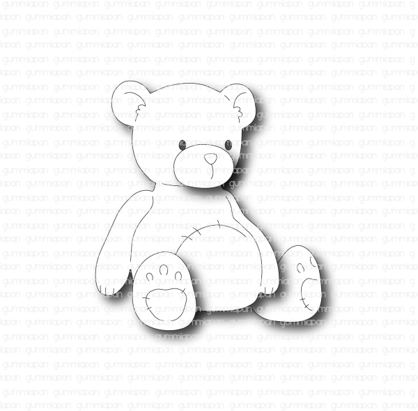 Stanzschablonen-Set kleiner Teddybär