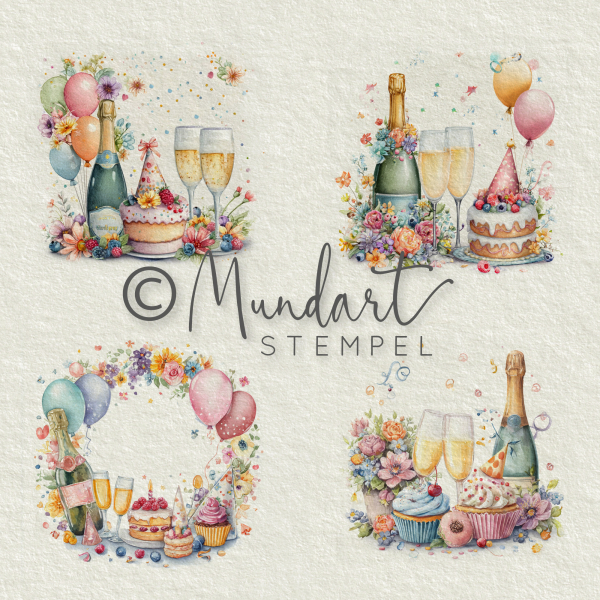 Designpapier Geburtstag