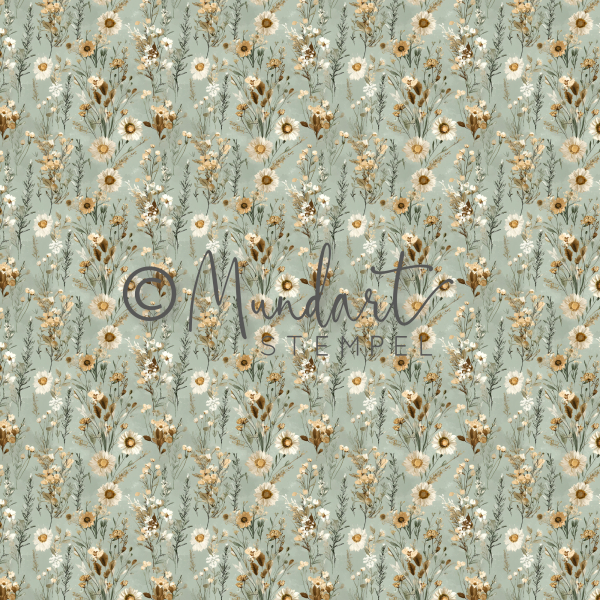 Designpapier Frühlingsblumen