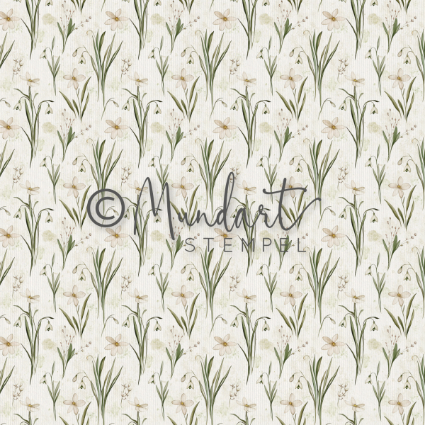 Designpapier Schneeglöckchen