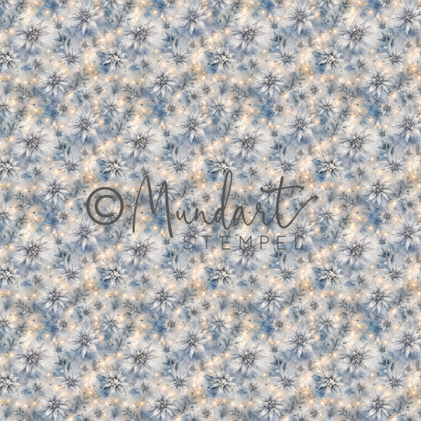 Designpapier festliches Edelweiss