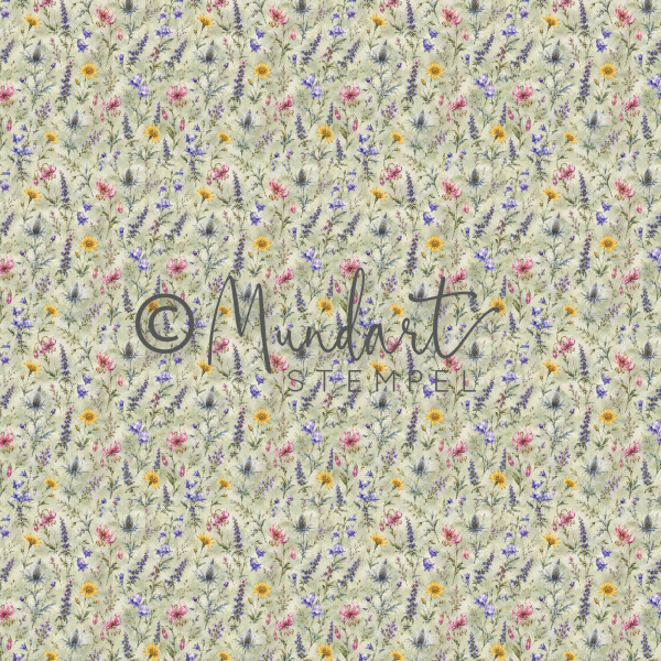 Designpapier Alpenblumen