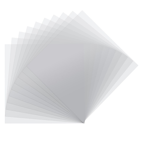 Kunststoffplatte/Acetatfolie transparent - 30,5 x 30,5 cm