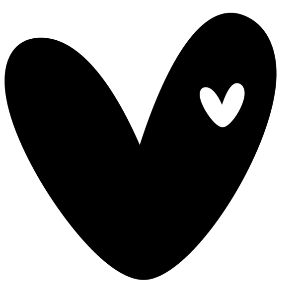 Holzstempel Mini Herz mit Herzchen