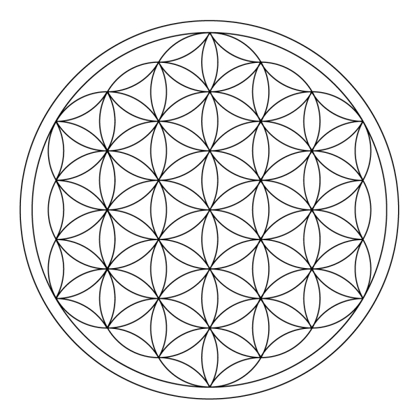 Holzstempel Mini Lebensblume