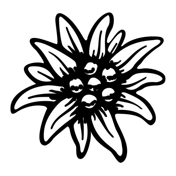 Holzstempel Mini Edelweiss