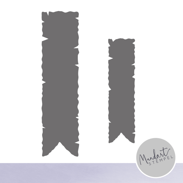 Stanzschablonen-Set Fähnchen Vintage