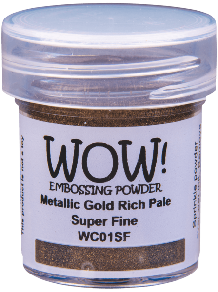 Embossingpulver Metallic Gold Rich Pale Super Fine