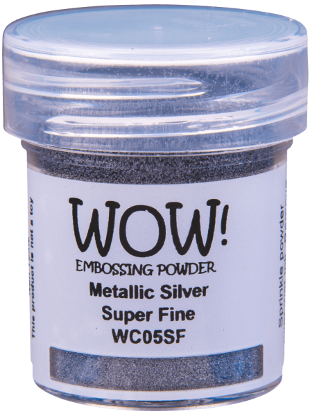 Embossingpulver Metallic Silver Super Fine