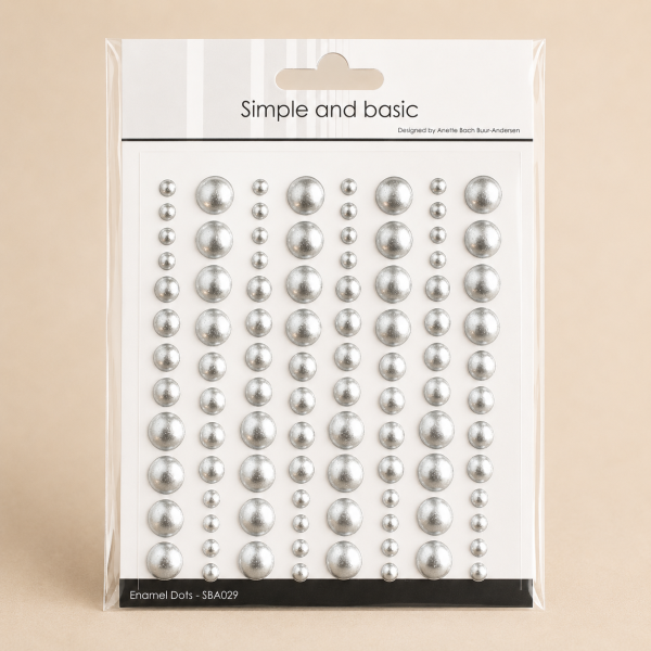 Enamel Dots silber metallic
