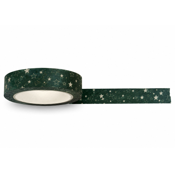 Washi Tape Mix & Match Sterne dunkelgrün