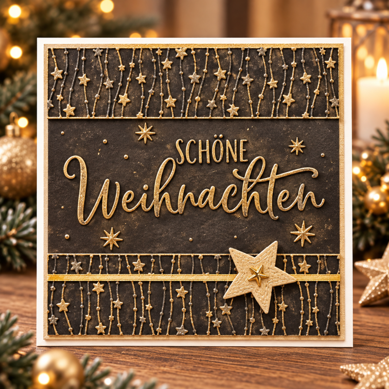 Prägeschablone schöne Weihnachten