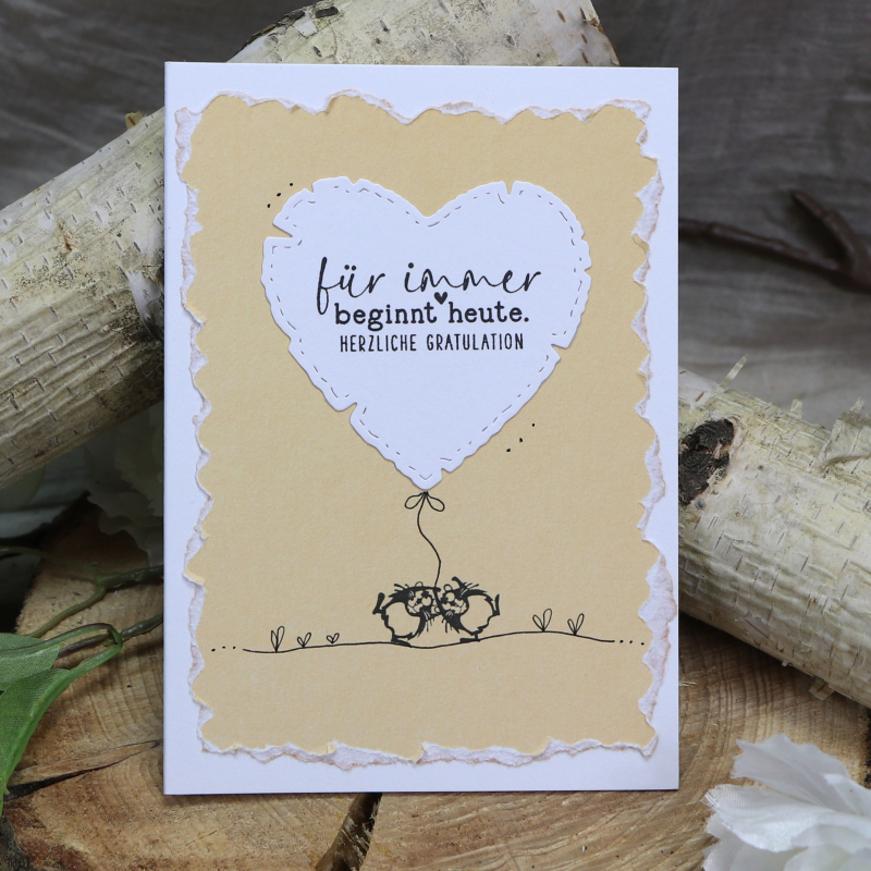 Stanzschablonen-Set Herzen Vintage