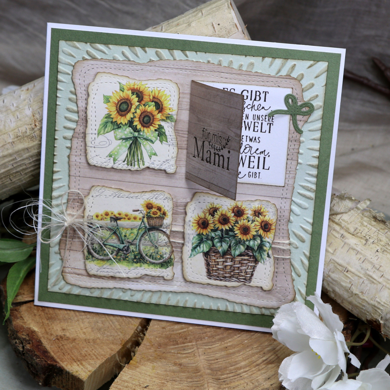 Designpapier Sommer in gelb