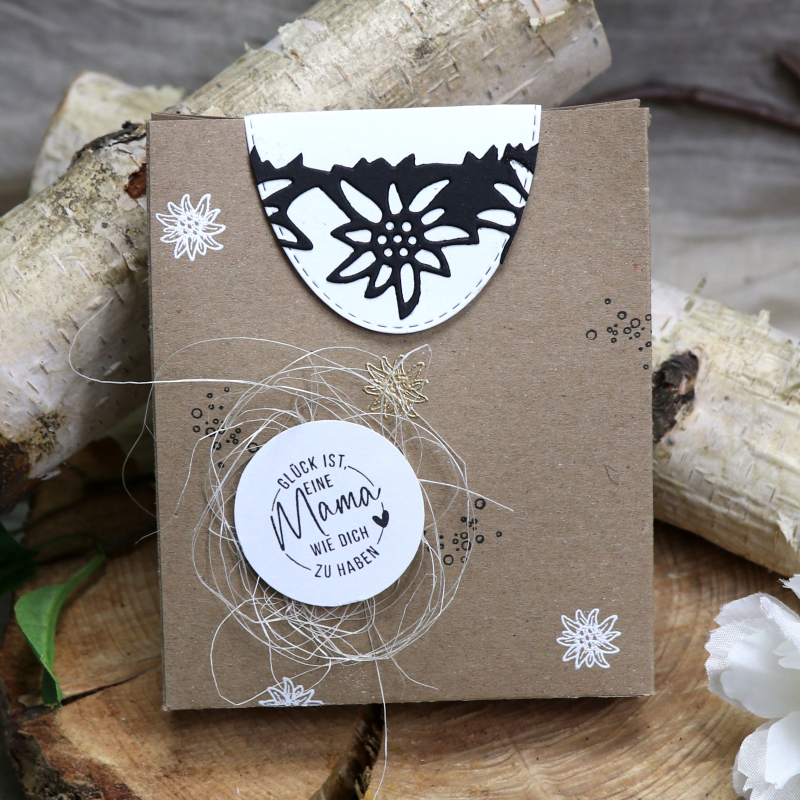 Holzstempel Glück ist, eine Mama wie dich zu haben