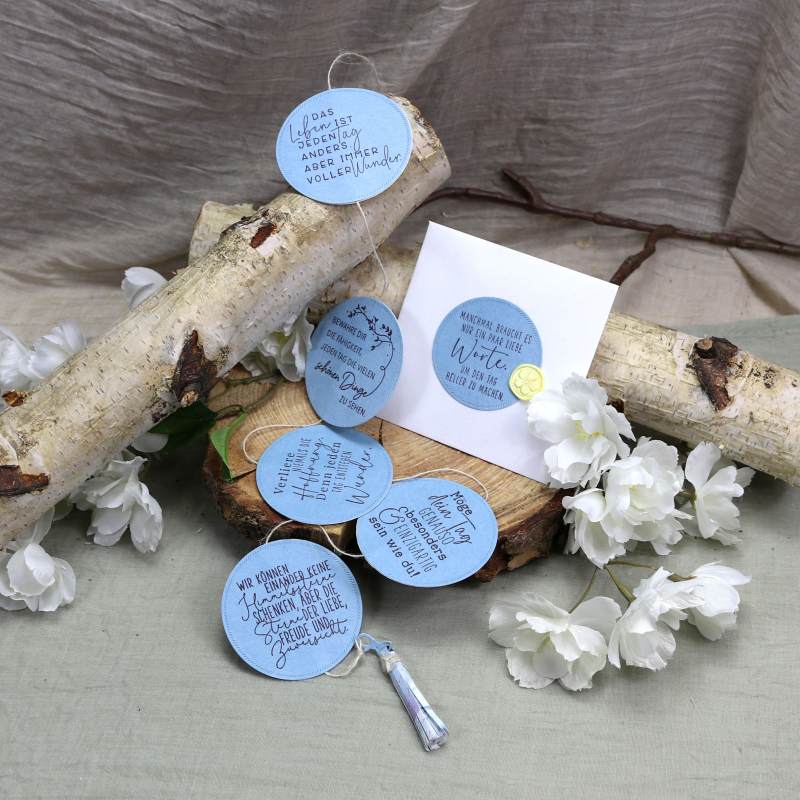 Holzstempel das Leben
