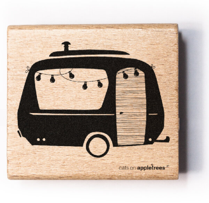 Holzstempel Wohnwagen 2