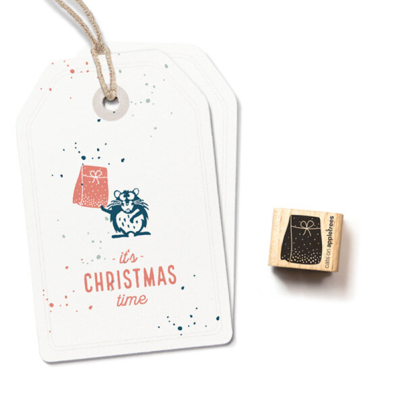 Holzstempel Geschenktüte 1