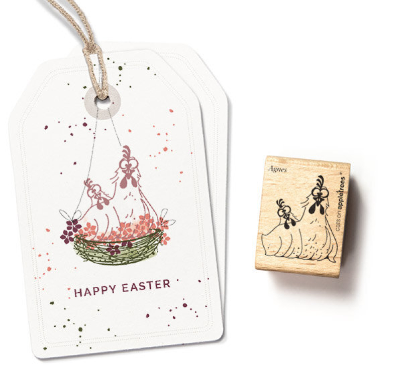 Holzstempel Huhn Agnes