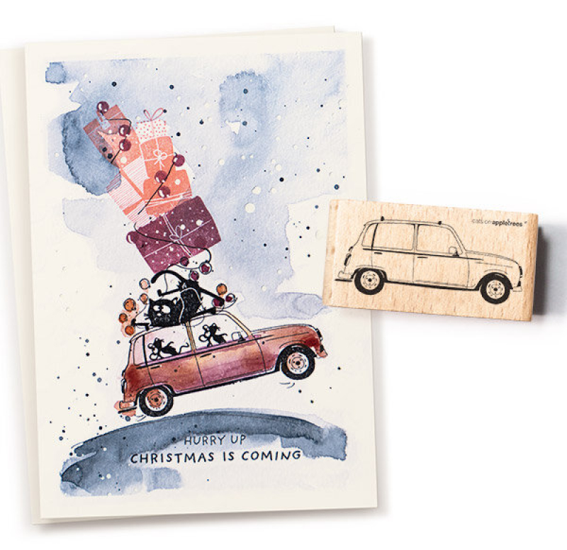 Holzstempel Auto 5