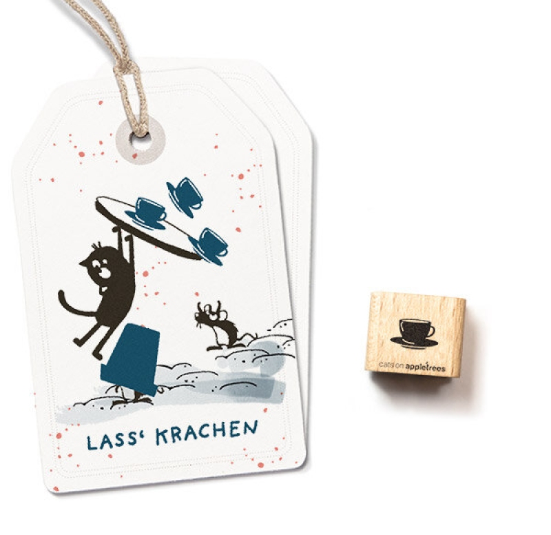 Holzstempel Tasse 6