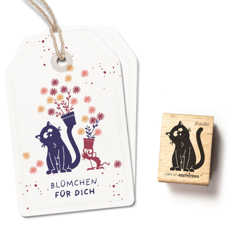Holzstempel Kater Frieder