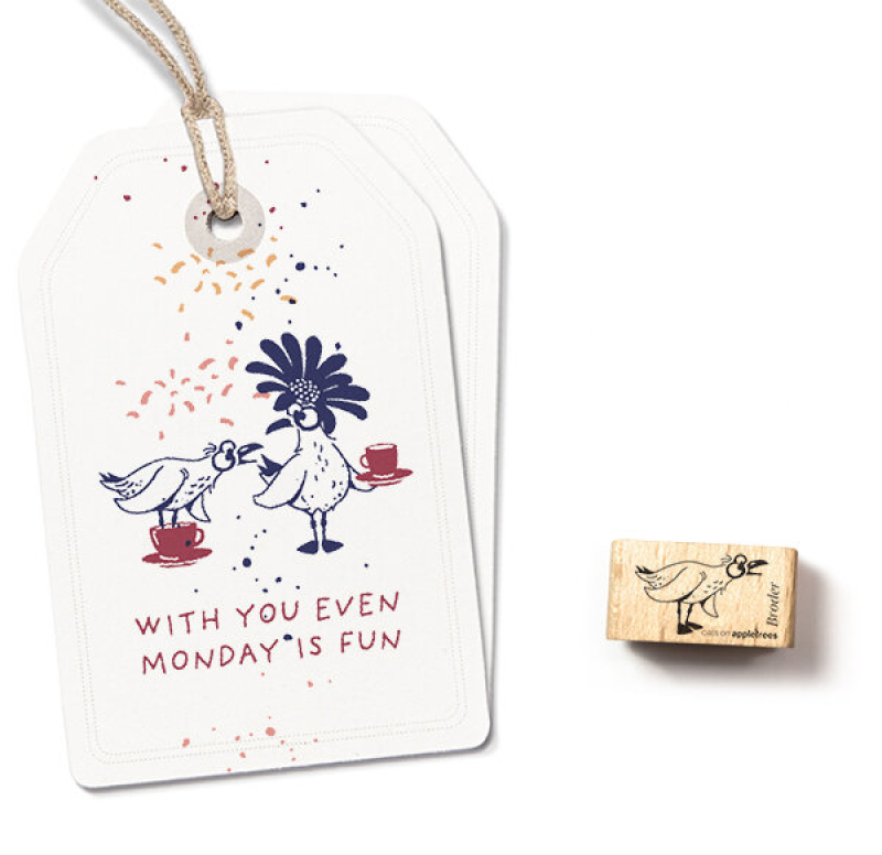 Holzstempel Möwe Broder