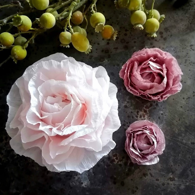 Stanzschablone für Kreppblumen Grösse L (Nr. 413)