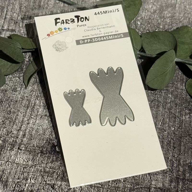 Stanzschablone für Kreppblumen Grösse Mini und S (Nr. 445)