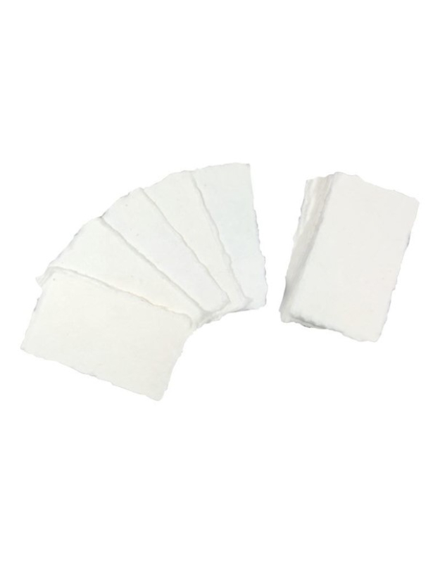 Karte aus Büttenpapier 9 x 5 cm (5 Stück)